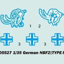 05527 | Trumpeter 1/35 German NBFZ (Type 1) Heavy Tank Scaled Plastic Model Kit -Mini Crafters Store TRU 05527 17 1200x800 1