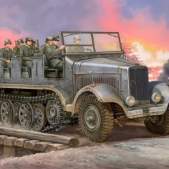 05531 | Trumpeter 1/35 German Sd.Kfz.6 Ausfuhrung Artillery Half-track Scaled Plastic Model Kit -Mini Crafters Store TRU 05531 51 1200x800 1