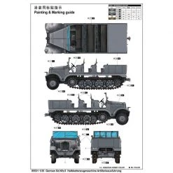 05531 | Trumpeter 1/35 German Sd.Kfz.6 Ausfuhrung Artillery Half-track Scaled Plastic Model Kit -Mini Crafters Store TRU 05531 61 1200x800 1