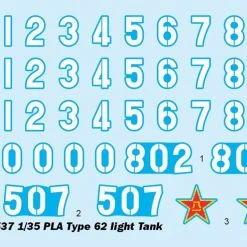 05537 | Trumpeter 1/35 PLA Type 62 Light Tank Scaled Plastic Model Kit -Mini Crafters Store TRU 05537 55 1200x800 1