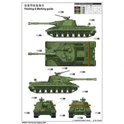 05544 | Trumpeter 1/35 Soviet Object 268 Prototype Tank Destroyer Scaled Plastic Model Kit -Mini Crafters Store TRU 05544 61 1200x800 1