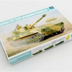 05571 | Trumpeter 1/35 Russian 2S1 Self-Propelled Gun Scaled Plastic Model Kit -Mini Crafters Store TRU 05571 52 1200x800 1