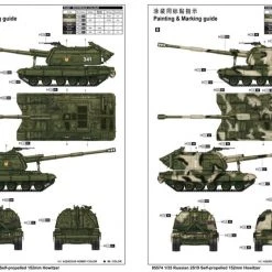 05574 | Trumpeter 1/35 Russian 2S19 152mm Self-Propelled Gun Scaled Plastic Model Kit -Mini Crafters Store TRU 05574 58 1200x800 1