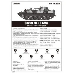 05579 | Trumpeter 1/35 Soviet MT-LB 6MA Armoured Personnel Carrier Scaled Plastic Model Kit -Mini Crafters Store TRU 05579 53 1200x800 1
