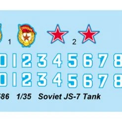 05586 | Trumpeter 1/35 Soviet JS-7 Heavy Tank Scaled Plastic Model Kit -Mini Crafters Store TRU 05586 54 1200x800 1