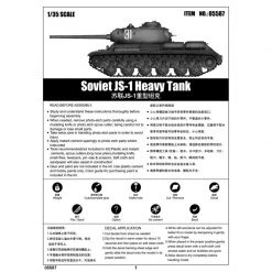 05587 | Trumpeter 1/35 Soviet JS-1 Heavy Tank Scaled Plastic Model Kit -Mini Crafters Store TRU 05587 55 1200x800 1