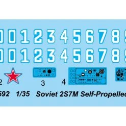 05592 | Trumpeter 1/35 Soviet 2S7m Self-Propelled Gun Scaled Plastic Model Kit -Mini Crafters Store TRU 05592 53 1200x800 1