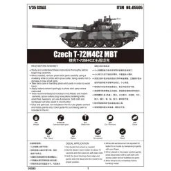 05595 | Trumpeter 1/35 Czech T-72M4CZ Main Battle Tank Scaled Plastic Model Kit -Mini Crafters Store TRU 05595 63 1200x800 1