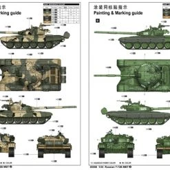 05598 | Trumpeter 1/35 Russian T-72b Main Battle Tank Scaled Plastic Model Kit -Mini Crafters Store TRU 05598 53 1200x800 1