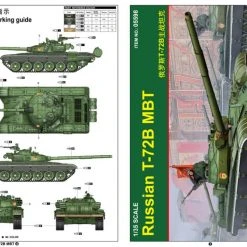 05598 | Trumpeter 1/35 Russian T-72b Main Battle Tank Scaled Plastic Model Kit -Mini Crafters Store TRU 05598 54 1200x800 1
