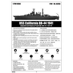 05783 | Trumpeter 1/700 USS California BB-44 1941 Battleship Plastic Model Kit -Mini Crafters Store TRU 05783 54 1200x800 1