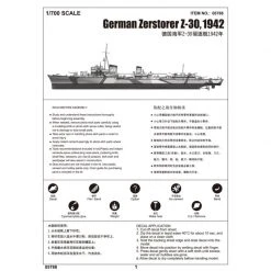 05788 | Trumpeter 1/700 German Zerstorer Z-30 1942 Destroyer Plastic Model Kit -Mini Crafters Store TRU 05788 57 1200x800 1