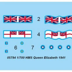 05794 | Trumpeter 1/700 HMS Queen Elizabeth 1941 Battleship Plastic Model Kit -Mini Crafters Store TRU 05794 60 1200x800 1