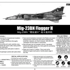 05801 | Trumpeter 1/48 Mig-23BN Flogger H Jet Scaled Plastic Model Kit -Mini Crafters Store TRU 05801 54 1200x800 1