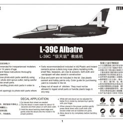 05804 | Trumpeter 1/48 L-39C Albatros Jet Scaled Plastic Model Kit -Mini Crafters Store TRU 05804 61 1200x800 1