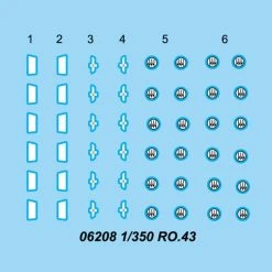 06208 | Trumpeter 1/350 IMAM Ro.43 Aircraft Sets (6Pcs) For Aircraft Carrier Scaled Plastic Model Kit -Mini Crafters Store TRU 06208 52 1200x800 1