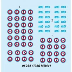 06264 | Trumpeter 1/350 MB411 Aircraft Sets (12Pcs) For Aircraft Carrier Scaled Plastic Model Kit -Mini Crafters Store TRU 06264 52 1200x800 1