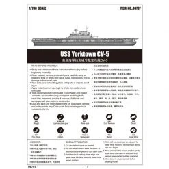 06707 | Trumpeter 1/700 USS Yorktown CV-5 Aircraft Carrier Plastic Model Kit -Mini Crafters Store TRU 06707 53 1200x800 1