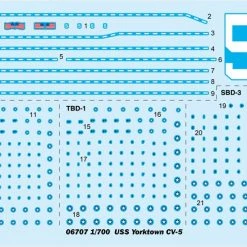 06707 | Trumpeter 1/700 USS Yorktown CV-5 Aircraft Carrier Plastic Model Kit -Mini Crafters Store TRU 06707 54 1200x800 1