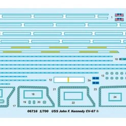 06716 | Trumpeter 1/700 USS John F. Kennedy CV-67 Aircraft Carrier Plastic Model Kit -Mini Crafters Store TRU 06716 06 1200x800 1