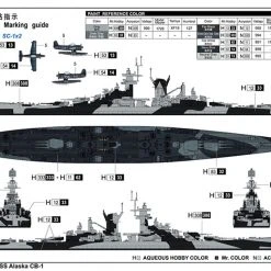 06738 | Trumpeter 1/700 USS Alaska CB-1 Battlecruiser Scaled Plastic Model Kit -Mini Crafters Store TRU 06738 03 1200x800 1