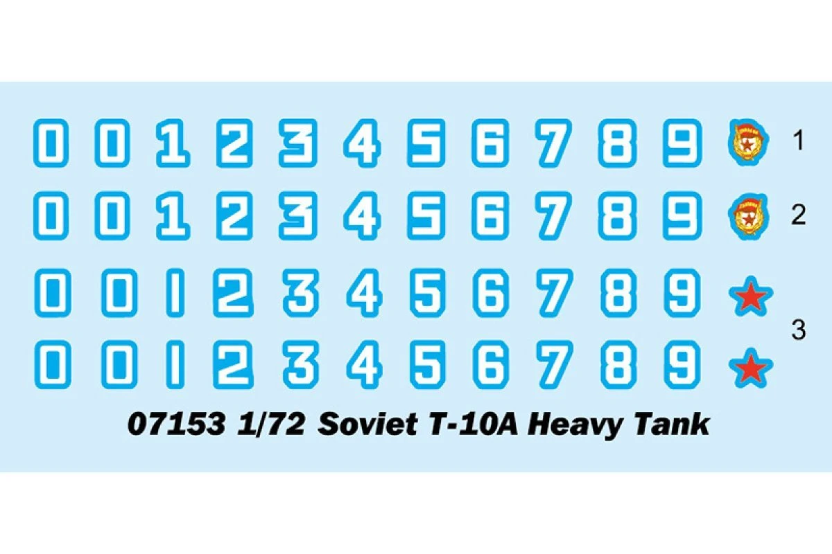 07153 | Trumpeter 1/72 Soviet Army T-10A Heavy Tank Scaled Plastic Model Kit 5 07153 | Trumpeter 1/72 Soviet Army T-10A Heavy Tank Scaled Plastic Model Kit - Image 3