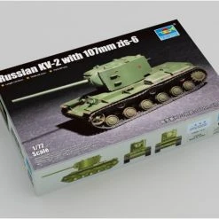 07162 | Trumpeter 1/72 Russian KV-2 Tank W/ 107mm Zis-6 Scaled Plastic Model Kit -Mini Crafters Store TRU 07162 54 1200x800 1