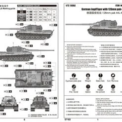 07165 | Trumpeter 1/72 German JagdTiger W/ 128mm Pak 44L-61 Tank Scaled Plastic Model Kit -Mini Crafters Store TRU 07165 04 1200x800 1
