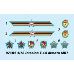 07181 | Trumpeter 1/72 Russian T-14 Armata MBT Scaled Plastic Model Kit -Mini Crafters Store TRU 07181 3 1200x800 1