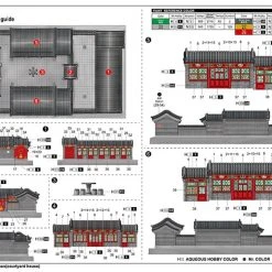 09001 | Trumpeter 1/100 Courtyard House (Beijing Siheyuan) Scaled Plastic Model Kit -Mini Crafters Store TRU 09001 04 1200x800 1