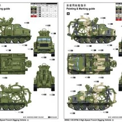 09502 | Trumpeter 1/35 BTM-3 High Speed Trench Digger Vehicle Scaled Plastic Model Kit -Mini Crafters Store TRU 09502 53 1200x800 1