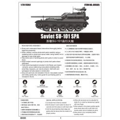 09505 | Trumpeter 1/35 Soviet SU-101 SPA Self-Propelled Gun Scaled Plastic Model Kit -Mini Crafters Store TRU 09505 60 1200x800 1