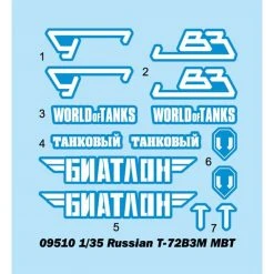 09510 | Trumpeter 1/35 Russian T-72B3M Main Battle Tank Scaled Plastic Model Kit -Mini Crafters Store TRU 09510 53 1200x800 1