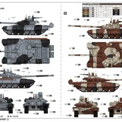 09510 | Trumpeter 1/35 Russian T-72B3M Main Battle Tank Scaled Plastic Model Kit -Mini Crafters Store TRU 09510 55 1200x800 1