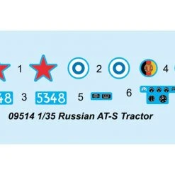 09514 | Trumpeter 1/35 Russian AT-S Artillery Tractor W/ ML-20 152mm Howitzer Scaled Plastic Model Kit -Mini Crafters Store TRU 09514 52 1200x800 1