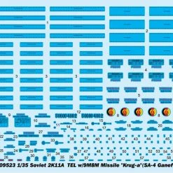 09523 | Trumpeter 1/35 Soviet 2K11A TEL W/ 9M8M Missile Krug-A Scaled Plastic Model Kit -Mini Crafters Store TRU 09523 53 1200x800 1