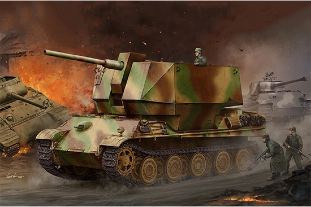 09531 | Trumpeter 1/35 Flak Panther "Flugabwehrkanone" Flak 88mm 36/37 Armoured Vehicle Scaled Plastic Model Kit 3 09531 | Trumpeter 1/35 Flak Panther "Flugabwehrkanone" Flak 88mm 36/37 Armoured Vehicle Scaled Plastic Model Kit