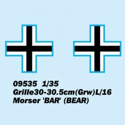 09535 | Trumpeter 1/35 Grille 30-30.cm (Grw) L/16 Morser Bar (BEAR) Self-Propelled Scaled Plastic Model Kit -Mini Crafters Store TRU 09535 53 1200x800 1