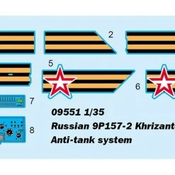 09551 | Trumpeter 1/35 Russian 9P157-2 Khrizantema-S Anti-Tank System Scaled Plastic Model Kit -Mini Crafters Store TRU 09551 03 1200x800 1