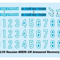 09554 | Trumpeter 1/35 Russian BREM-1M Armoured Recovery Vehicle Scaled Plastic Model Kit -Mini Crafters Store TRU 09554 02 1200x800 1