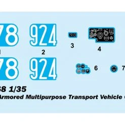 09568 | Trumpeter 1/35 GT-MU Light Armored Multipurpose Transport Vehicle Scaled Plastic Model Kit -Mini Crafters Store TRU 09568 03 1200x800 1