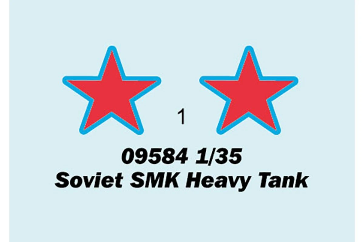 09584 | Trumpeter 1/35 Soviet SMK Heavy Tank Scaled Plastic Model Kit 5 09584 | Trumpeter 1/35 Soviet SMK Heavy Tank Scaled Plastic Model Kit - Image 3
