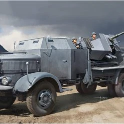 09593 | Trumpeter 1/35 L4500A Mit 3.7cm Flak 37 Scaled Plastic Model Kit