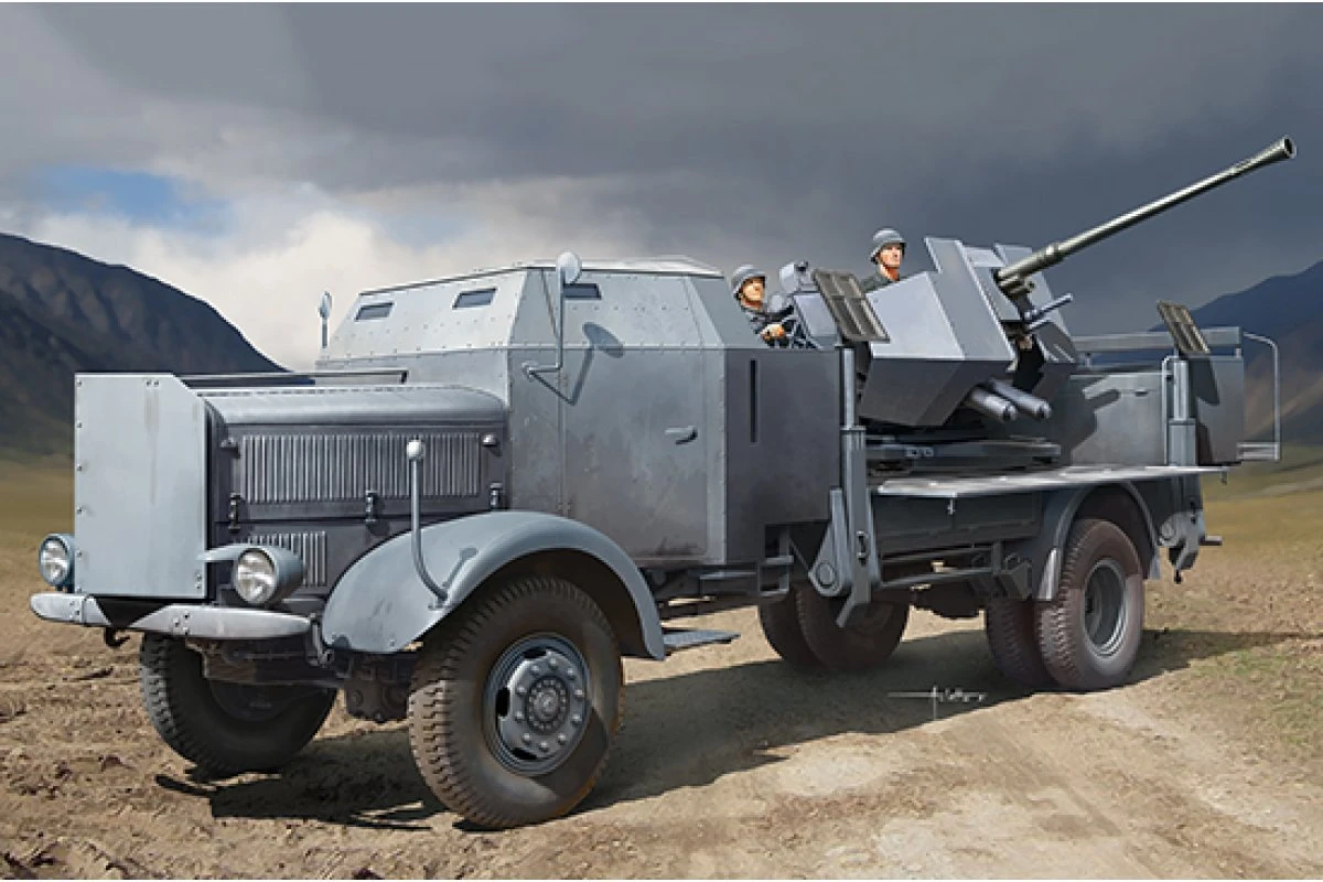 09593 | Trumpeter 1/35 L4500A Mit 3.7cm Flak 37 Scaled Plastic Model Kit 3 09593 | Trumpeter 1/35 L4500A Mit 3.7cm Flak 37 Scaled Plastic Model Kit