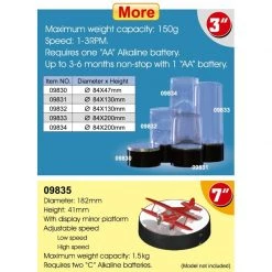 09832 | Trumpeter Model Plastic Display Turntable Case 84x130mm -Mini Crafters Store TRU 09832 53 1200x800 1