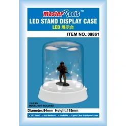 09861 | Trumpeter Model Plastic Display Case 84x115mm W/ LED -Mini Crafters Store TRU 09861 53 1200x800 1