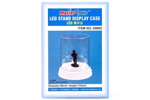 09862 | Trumpeter Model Plastic Display Case 84x115mm W/ LED -Mini Crafters Store TRU 09862 00 1200x800 1