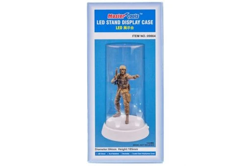 09864 | Trumpeter Model Plastic Display Case 84x185mm W/ LED -Mini Crafters Store TRU 09864 00 1200x800 1