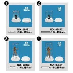 09864 | Trumpeter Model Plastic Display Case 84x185mm W/ LED -Mini Crafters Store TRU 09864 53 1200x800 1