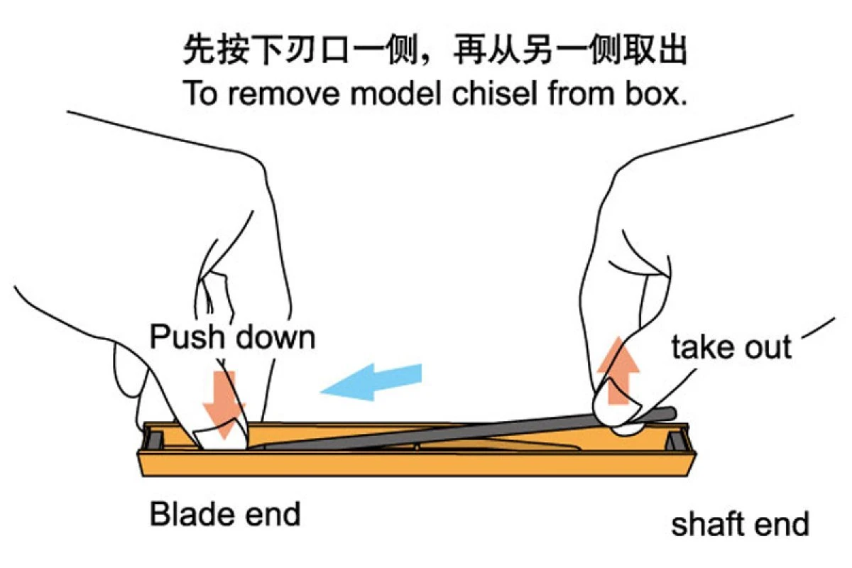 09924 | Trumpeter Master Tools Modelers Flat 2mm Chisel 5 09924 | Trumpeter Master Tools Modelers Flat 2mm Chisel - Image 3